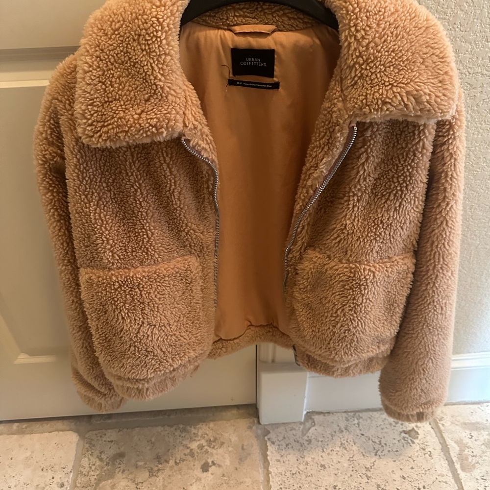 Cozy Tan faux fur jacket